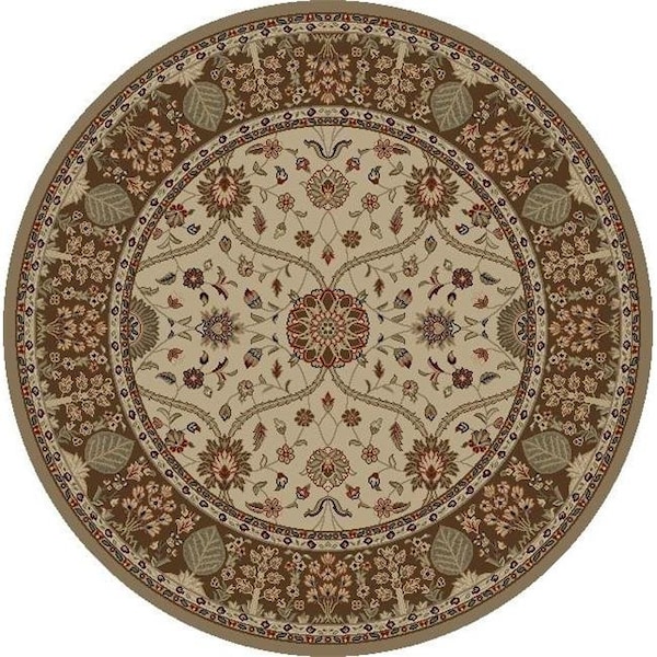 Concord Global Trading Concord Global 28327 7 ft. 10 in. x 9 ft. 10 in. Kashan Heriz - Ivory 28327 - main